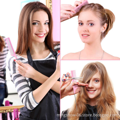 2021 High Quality carbon Comb Custom any Color Hair Dying Brush with stainless steel needle for Salon Designer Hair